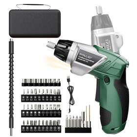 T01my5 Mymulike Electric Screwdriver Cordless Set 3.6v Power Rechargeable With L