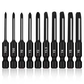 Narwhal 744759507884 Triwing Bit Set 10 Pack - 2.3 Inch Long Magnetic Heads In The Following Tri Wing B