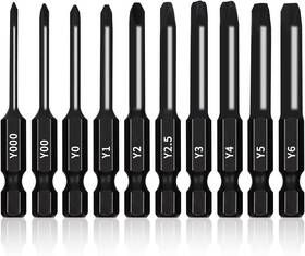 Narwhal 810147653263 Triwing Bit Set 10 Pack - 2.3 Inch Long Magnetic Heads In The Following Tri
