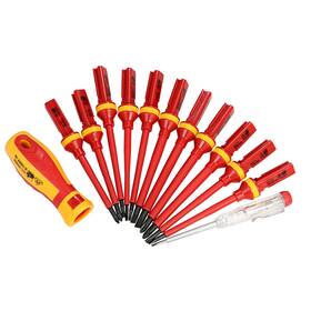 Vfr0155217565690wt Nesch 13pcs 1000v Changeable Insulated Screwdrivers Electrician Tools Kit M7f2