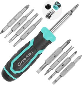 Am9859 Nobrand 18-in-1 Multi-bit Screwdriver Set Slotted/philips/pozi/torx/nut Driver