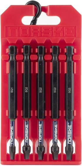 Nibpi634 Norske 628204628341 Tools 3-1/2 Inch Assorted Sq1 3pcs Of Sq2 Sq3 One Size