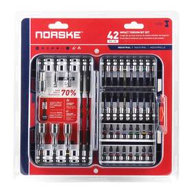 Norske 628204629034 42pcs Screwdriver Bit Set Impact Torsion Ph Bits Sq Torx Socket Ada