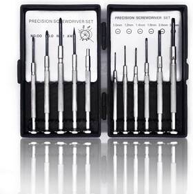 Nszetz 313037389353 11pcs Mini Screwdriver Set Small With 11 Different Size Flathea