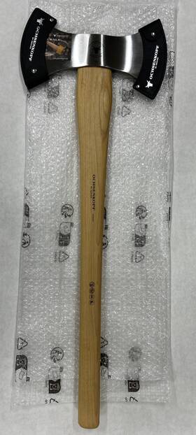 Gr1591630 Ochsenkopf Ox Head 18 H-1206 Throwing Axe With Hickory Handle 1200g