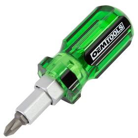 22592 Oemtools Stubby 6 In 1 Screwdriver Cab Acetate Handle By Greatneck Tools