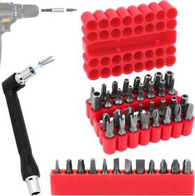 Pitou46 Ofiswadi 46pcs Security Bit Set With Torx Square Metric And Sae Hex Torq