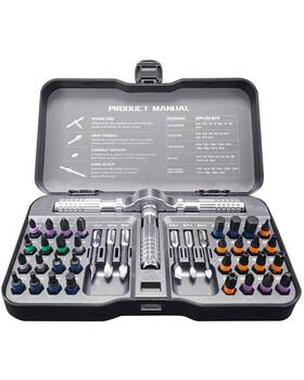 Ok Diamond 791126087197 42 In 1 Ratchet Screwdriver Set Strong Rustproof Magnetic Steel