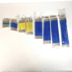 B006c3qfh6 Ok Industries Lot Of 8 Vtg Precut Prestripped #30 Awg-30 Insulated Kynar Wire Wrap Usa