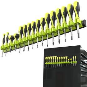 Olsa Tools 629269000448 Magnetic Screwdriver Organizer Professional Quality Tool Fits Up T