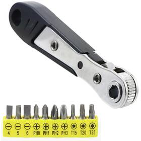 Omyzero 711271807600 10-in-1 Angled Ratchet Screwdriver Set 90 Degree Right Angle Black Omyzero 711271807600 10-in-1 Angled Ratchet Screwdriver Set 90 Degree Right Angle Black