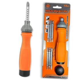 Zqj-rs-1 One Plus 13-in-1 Ratcheting Screwdriver 6 Double-ended - Phillips Slotted U Yellow
