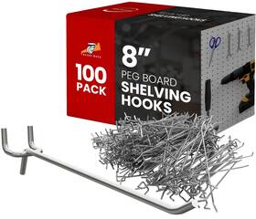 Bhat12-1457 Online Best Service 100 Pack Peg Board Pegboard Shelving 8 Inch Silver