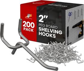 Bhat12-1496 Online Best Service 200 Pack Peg Board Pegboard Shelving Hooks 2 Inch Length Black