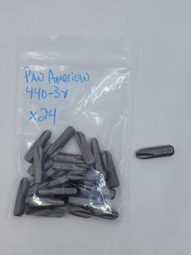 440-3x Pan American 24 Pack Sz Phillips Head Screw Driver Insert Bits Usa
