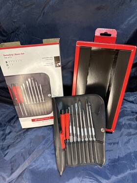 8182.50-90 Pb Swiss Tools Swissgrip Basic Set Of 9 Precision Screwdrivers Roll Case