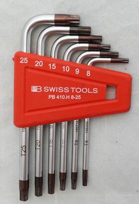 Pb Swiss Tools Pb410.h 8-25 - 6-pc Torx L-key Set Made