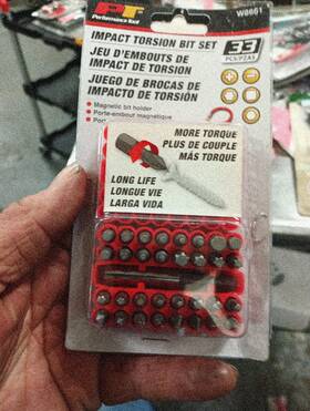 9133 Performance Tool 039564015489 33 Piece Impact Torsion Bit Set