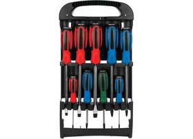 W1742 Performance Tool 9pc Screwdriver Set With Rack