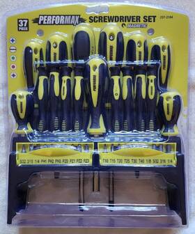 237-2184 Performax 37 Piece Magnetic Screwdriver Set