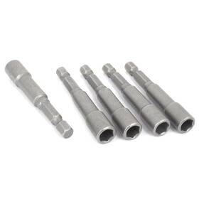 Peroup 617662132842 5pcs 1/4 Inch Shank 7mm Hex Socket Nut Setter For Repair Driver Bit Adapter