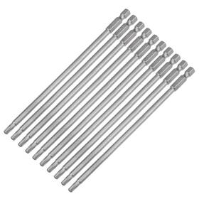 Peroup 617662133085 10pcs T25 Magnetic Torx Screwdriver Bits For Industry S2 1/4 Inch Hex Shank 5.9 L