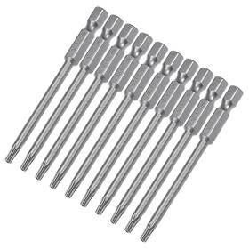 Peroup 617662133115 10pcs T15 Magnetic Torx Screwdriver Bits For Industry 1/4 Inch Hex Shank 75mm L Peroup 617662133115 10pcs T15 Magnetic Torx Screwdriver Bits For Industry 1/4 Inch Hex Shank 75mm L