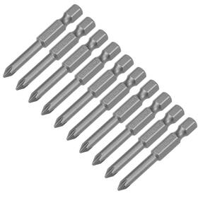 Peroup 617662133160 10pcs 4.5mm Ph1 Phillips Head Screwdriver Bits For Industry 50mm 1/4 Inch Hex Shank