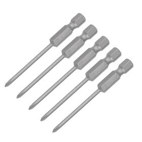 Peroup 617662133184 5pcs 2.5mm Ph0 Phillips Screwdriver Bits For Industry S2 1/4 Inch Hex Shank 2.56 L