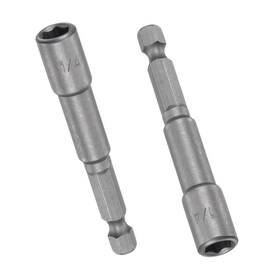 Peroup 617662377991 2pcs 1/4 Inch Magnetic Nut Driver Bit For Repair Quick-change Hex Shank 2.56 Peroup 617662377991 2pcs 1/4 Inch Magnetic Nut Driver Bit For Repair Quick-change Hex Shank 2.56