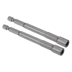 Peroup 617662820862 2 Pcs 1/4 Inch Hex Shank Quick-change Magnetic Nut Driver Bit 4 Length