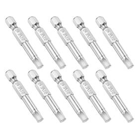 Peroup 617662831950 10 Pcs 1/4 Inch Hex Shank 3/16 Magnetic Screwdriver Bit For Repair S2 Steel 2