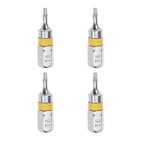 Peroup 619668275233 4pack Security Torx Screwdriver Bits S2 High Alloy Steel 25mm Long 1/4 Inch Hex Shank Peroup 619668275233 4pack Security Torx Screwdriver Bits S2 High Alloy Steel 25mm Long 1/4 Inch Hex Shank