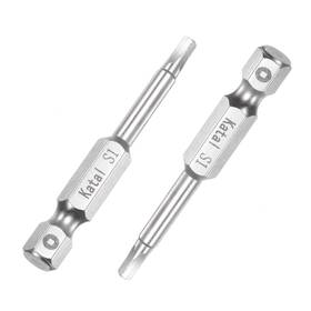 Peroup 619668401601 5pcs 1/4 Inch Square Screwdriver Bit For Electric Screwdrivers 2 Length Magnetic Peroup 619668401601 5pcs 1/4 Inch Square Screwdriver Bit For Electric Screwdrivers 2 Length Magnetic