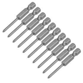 Peroup 672668611937 10x 50mm 1/4 Inch Hex Shank 2.5mm Bit Dia Ph0 Magnetic Phillips Head Screwdriver
