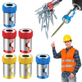 20750104 Pewosrid 6pcs Screwdriver Head Magnetic Ring 2025 Upgraded Universal Magnetizer Mix