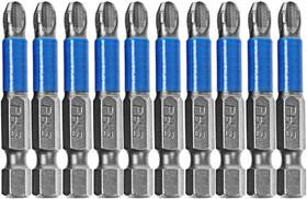 Philips 313044556588 10pcs Hex Magnetic Anti Slip Impact Screwdriver Bit Set Phillips Ph3 2 Inch Power To