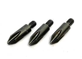552x Philips Apex Screwdriver Bit #2 Phillips Point 1-3/16 In Oal Steel Lot Of 3