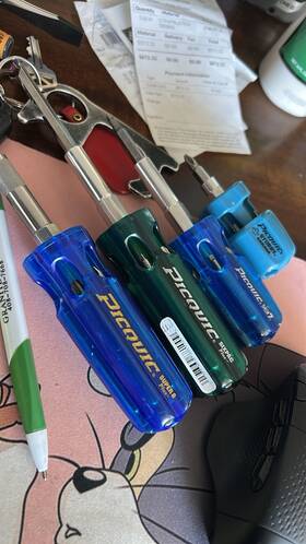 98881b Picquic Super 8 Plus Screwdriver Six Pac Dash 7 And Stubby