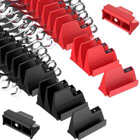 P003e005a Pinoze 42pcs Magnetic Modular Wrench Organizers For Tool Drawers - Black And Red Wre P003e005a Pinoze 42pcs Magnetic Modular Wrench Organizers For Tool Drawers - Black And Red Wre