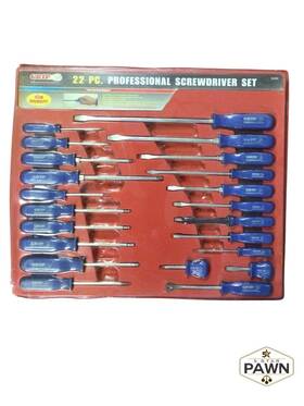 Fvs033389 Pittsburgh Hand Tools Jacks & More 097257643654 Grip 22 Piece Proffessional High Visibility Screwdriver Set As Pictu