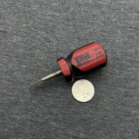 30773 Pm Popular Mechanics Flat Slotted Stubby Screw Driver Red Handle Made In Usa