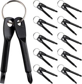 Pndeyo 711181659818 Keychain Screwdriver Tool Set 11pcs Outdoor Gadgets Kit Travel With Ke