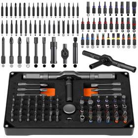 B0frn2drxb Pofaueo Ratchet Screwdriver Set 74 In 1 Magnetic With Detachable Allen