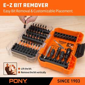 71103 Pony 40pc Impact Screwdriver Bit Set 1/4ftft Hex 1 Inch 2-1/4 Bits For Driver 71103 Pony 40pc Impact Screwdriver Bit Set 1/4ftft Hex 1 Inch 2-1/4 Bits For Driver