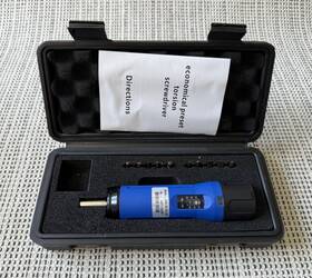Zsq-60 Pormucal New Blue Preset Smart Torque Torsion Screwdriver 10 Piece Bits With Case