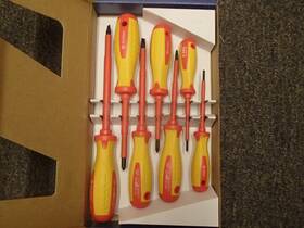 Dra2441 Ppe 7-piece Insulated Screwdriver Set Magnetic Tip To 1000v