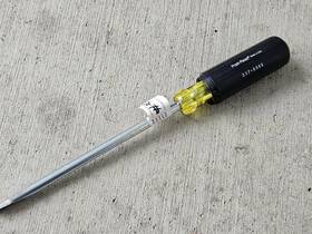 237-6985 Pratt-read 5120002376985 Nos Usa 3/8 Inch X 8 Flat Head Slotted Screwdriver Cushion Grip