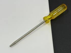 73906 Pratt-read Nos Usa Amber Yellow Flat Slotted Screwdriver 6 Inch Long Shank New