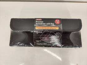 Dr71872 Precision 2305948 Sealed Toolrich 12 Piece Screwdriver With Bag #dr71872 Brand New